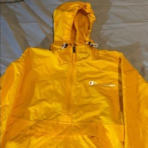 A Yellow champions windbreaker